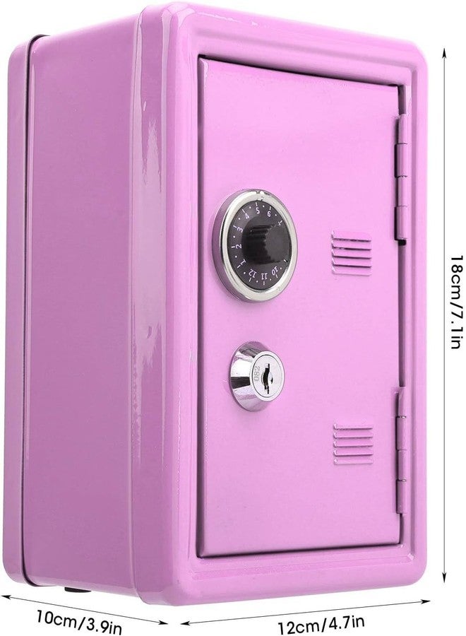 Drofail حصالة نقود معدنية آمنة للأطفال من دروفيل، صندوق تخزين مفاتيح صغير للأطفال مع قفل، هدية حصالة نقود إبداعية للأطفال - مفتاحان (وردي) - Image 5